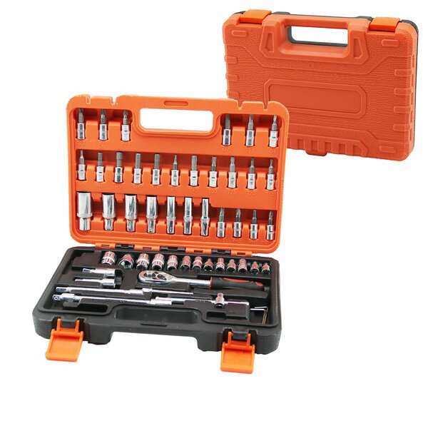 Stok Kodu: 13-2865 ALC (53PCS) (1/4") DR. SOCKET SET (LOKMA & SOKET & 6GEN ANAHTAR & BİT ADAPTÖR & CIRCIR KOLU) (PLASTİK ÇANTALI)*18
